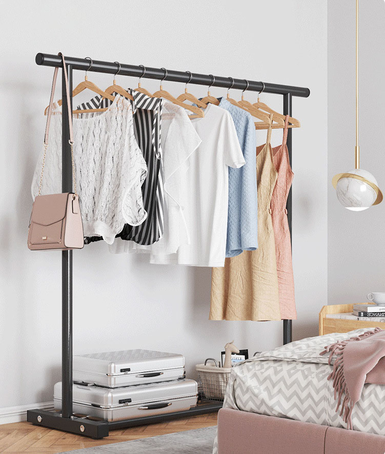 ราวตากผ้า ราวแขวนผ้า ราวตากผ้าตั้งพื้น ราวตากผ้าเสาเดี่ยว ราวแขวนเสื้อผ้า ราวตากผ้าอเนกประสงค์ รุ่น 2002 ราคา 69 บาท*ส่งฟรี