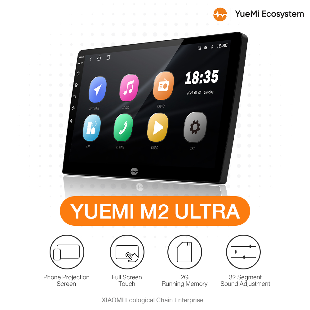 Yuemi Ecosystem | Yuemi M2 Ultra Android Radio, Ram 2, Rom 32, Android Car Screen ราคา 6,999 บาท*ส่งฟรี