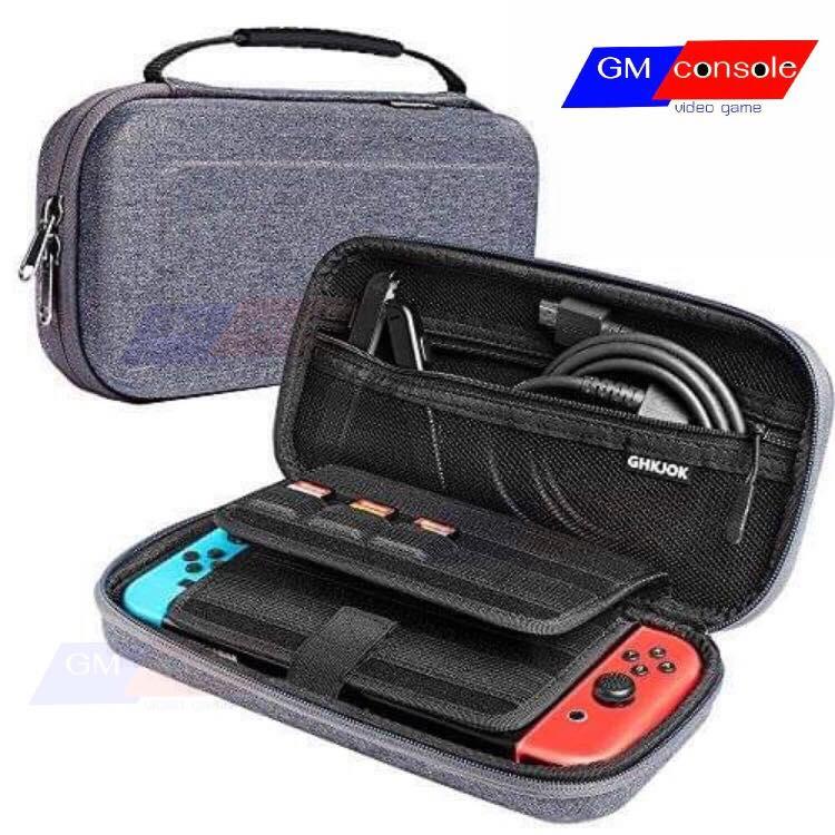 กระเป๋าพกพา สำหรับเครื่อง Nintendo Switch Case, Portable Travel Carry Case for Nintendo Switch and Accessories (Gray)