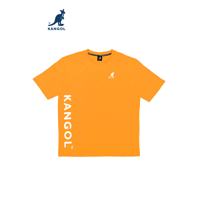 KANGOL T-shirt เสื้อยืดสกรีนลายอักษร KANGOL สีขาว,ดำ,ครีม,เหลือง,แดงเลือดหมู,เขียว ผู้ชาย