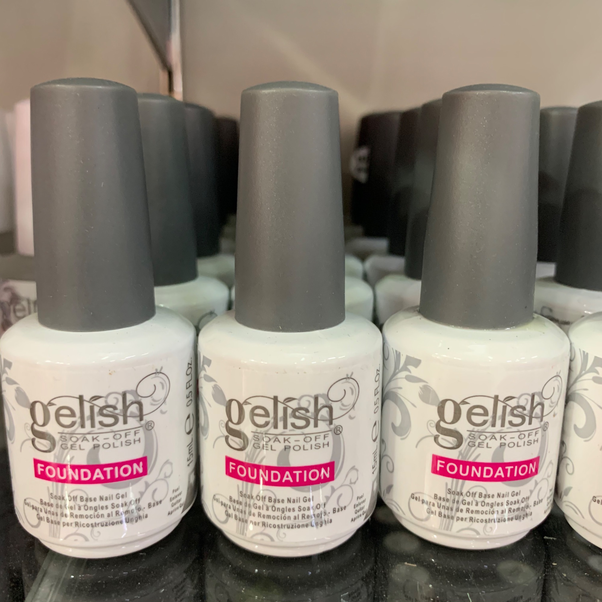 Gelish Base coat, Topcoat, Matt Topcoat, PHbond, Nurich,