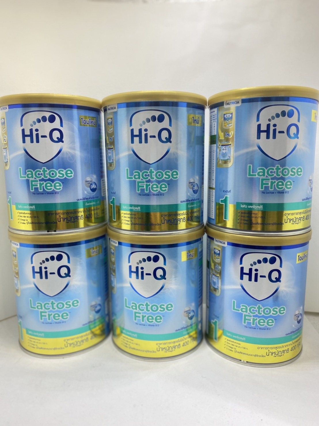 Hi-Q Lacto Free Lactose-Free Infant Formula Free from Lactose Sugar. for the Age Group 1, Size 400 Grams (6 Cans) Hq ราคา 2,713 บาท*ส่งฟรี