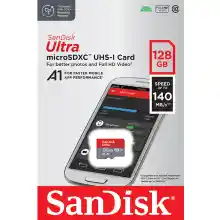 ภาพขนาดย่อของสินค้าSandisk Ultra microSDXC Class10 A1 128GB อ่าน 140MB/s (SDSQUAB-128G-GN6MN) Memory เมมโมรี่การ์ด การ์ด แท็บเล็ต โทรศัพท์ สมาร์ทโฟน