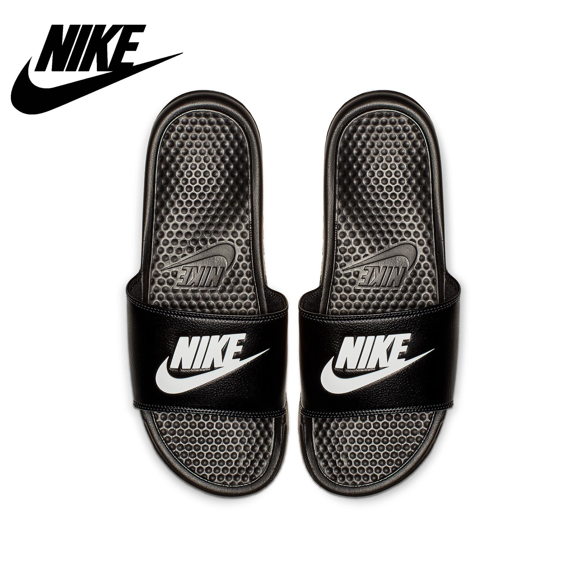 รองเท้าแตะผู้ชาย Nike BENASSI JDI รองเท้าลำลองระบายอากาศได้ในช่วงฤดูร้อน
