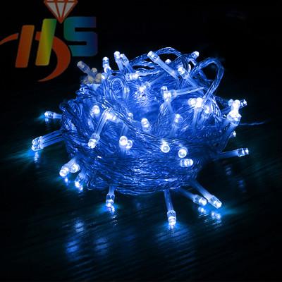 ไฟ LED 100Lสีกระพริบ ในร่มและกลางแจ้ง ไฟตกแต่ง ไฟหยดน้ำ ไฟปีใหม่ ไฟคริสมาสต์