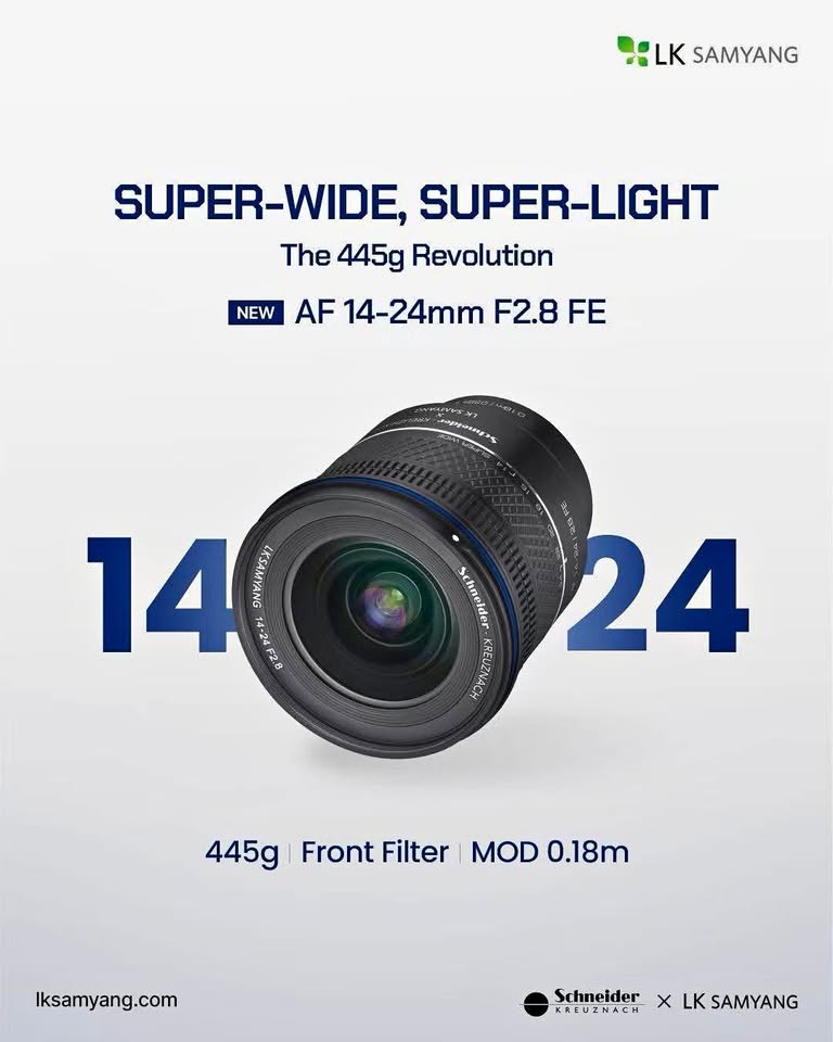 Schneider Samyang AF 14-24mm F2.8 FE (Sony E-Mount) (Factory Warranty) ราคา 39,900 บาท*ส่งฟรี