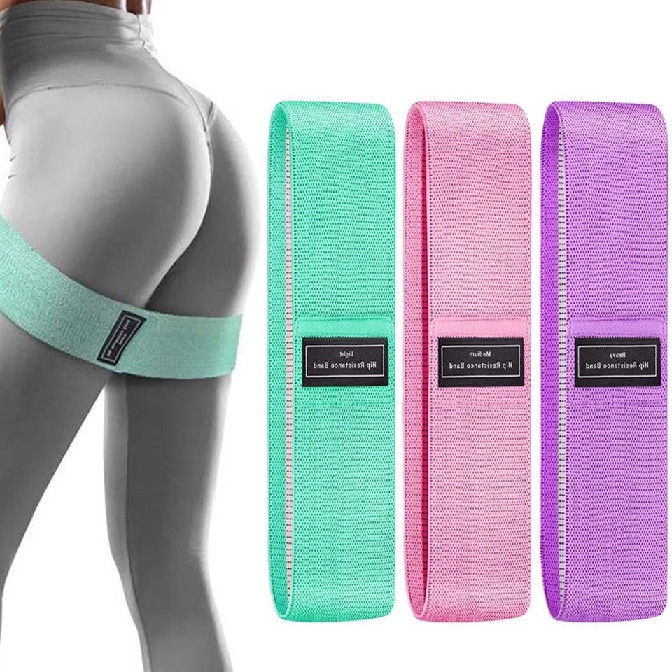 ยางยืดออกกำลังกาย ยางยืดโยคะ ยางยืดสะโพก resistance band ยางยืด บริหารกล้ามเนื้อ กระชับต้นขาและก้น (พร้อมส่งจากไทย) ราคา 40 บาท*ส่งฟรี
