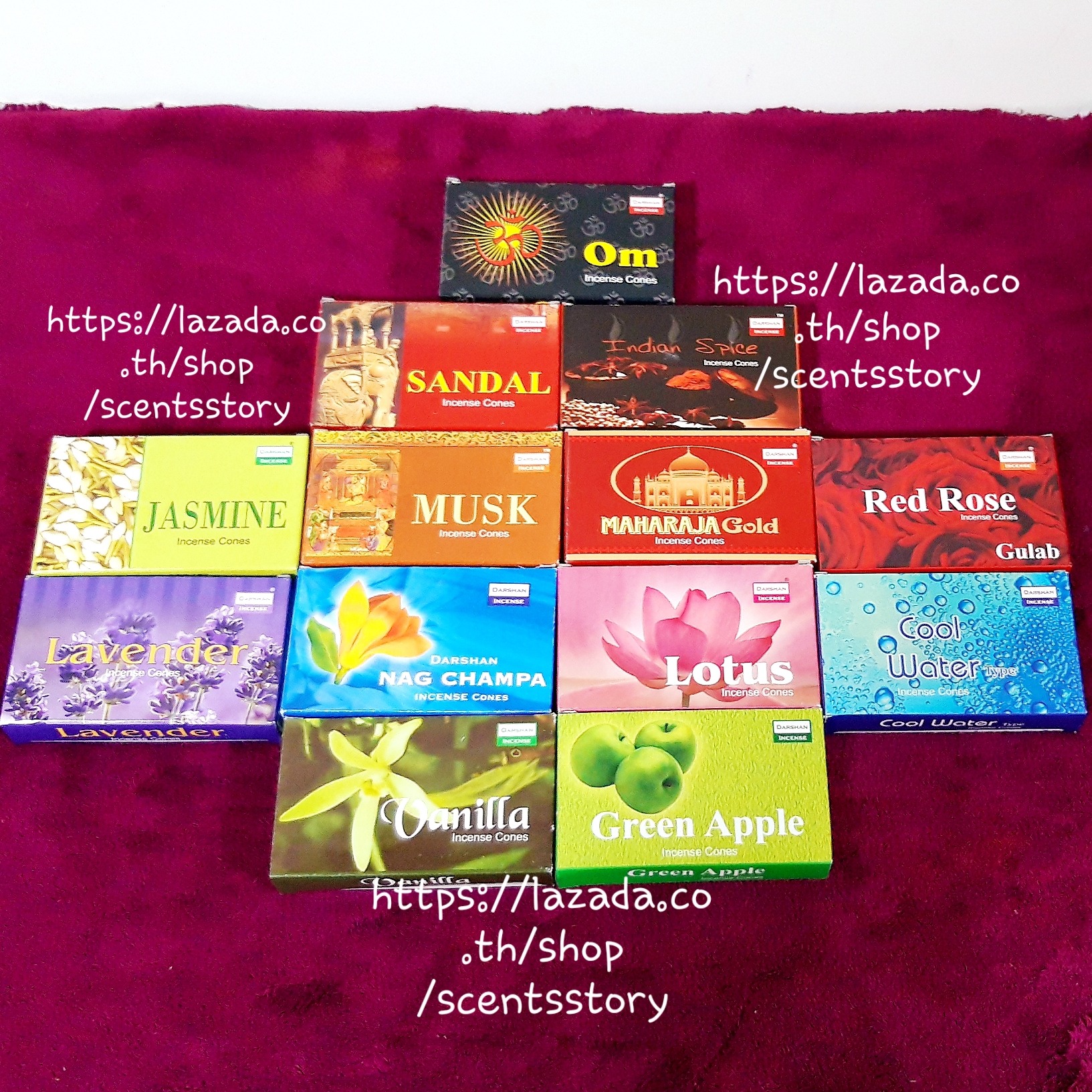 Darshan Incense Cones กำยานอินเดีย Darshan