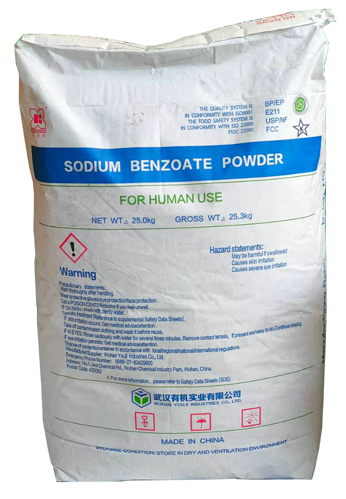 Sodium Benzoate (โซเดียมเบนโซเอต) จีน (สารกันบูด ขนาด 1 กิโลกรัม)