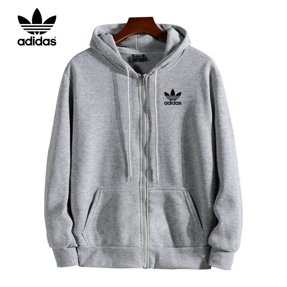 adidasเสื้อยืดกีฬามีฮู้ดแขนยาวผู้ชายลำลอง(เหมาะสำหรับผู้ชายและผู้หญิงสินค้ามีของพร้อมส่ง)