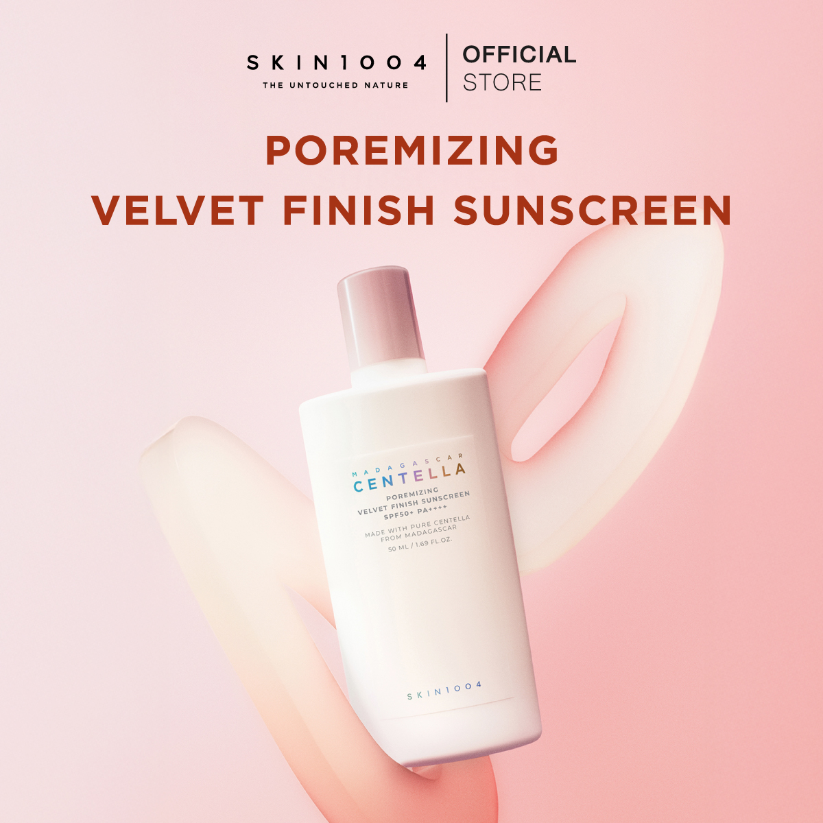 Skin1004 Madagascar Centella Poremizing Velvet Finish Sunscreen Spf50+ Pa++++ 50ml Lightweight Velvet Sunscreen with a Fine Finish. ราคา 838 บาท*ส่งฟรี