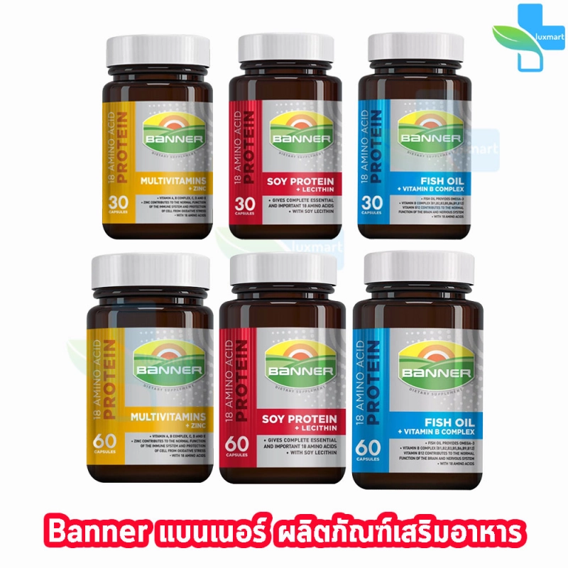 ภาพหน้าปกสินค้าBanner Soy Protein แบนเนอร์ ซอย โปรตีน จากร้าน Lux_mart บน Lazada