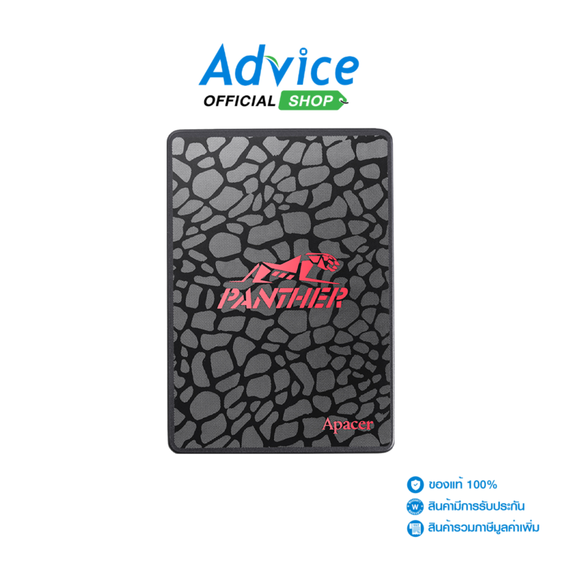 512 GB SSD SATA APACER AS350 (AP512GAS350G-1) ราคา 1,050 บาท*ส่งฟรี