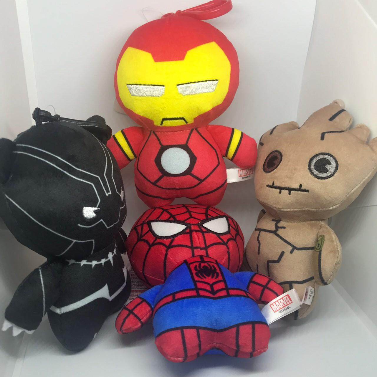 ตุ๊กตา Marvel (ขนาด 5.5 นิ้ว) ลิขสิทธิ์แท้ Spiderman Ironman Black Panther Groot