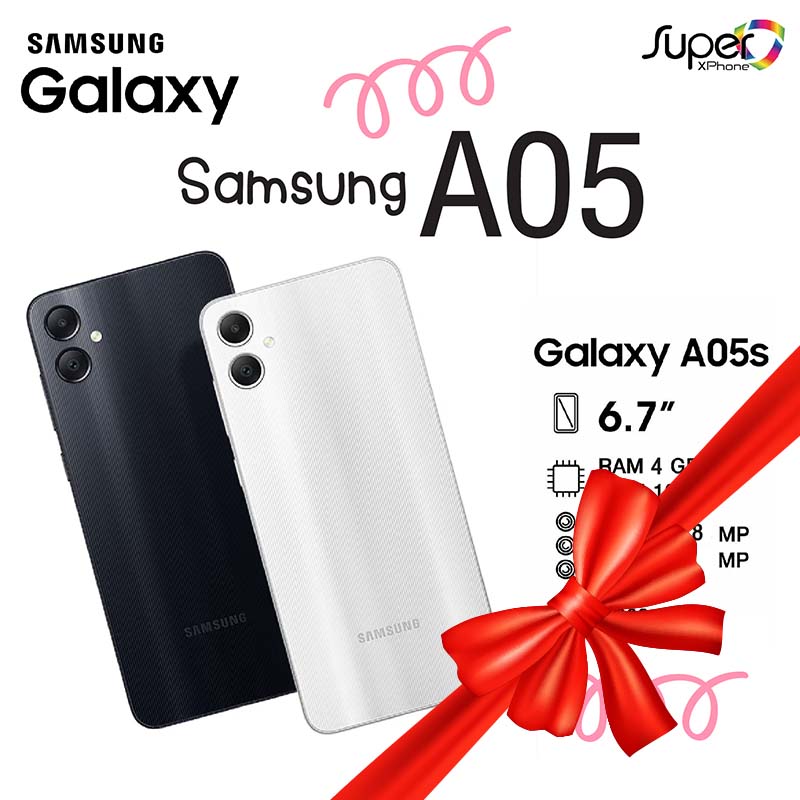 Samsung Galaxy A05 (ram4/rom128GB)ในราคาสุดคุ้ม(By Lazada Superiphone)