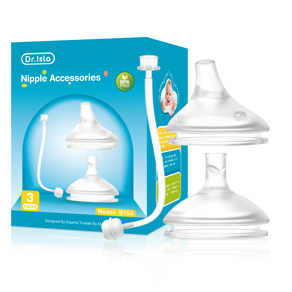 Dr.Isla PS74/GB60/WC38 ชุดหัวเปลี่ยนสำหรับขวดน้ำ: จุกหัดดื่มแบบปากเป็ด + จุกหัดดื่มแบบยกดื่ม + หลอดดูดแบบมีตุ้มถ่วงน้ำหนัก BY60