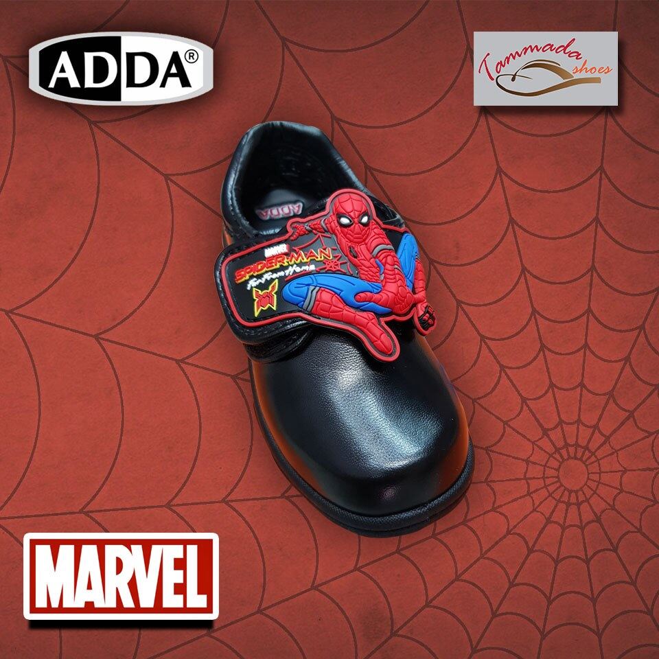 ส่งฟรีคับ ADDA รองเท้านักเรียนเด็กอนุบาล รองเท้านักเรียนเด็กผู้ชาย Spiderman สไปเดอร์แมน 41A11 รองเท้านักเรียนอนุบาลชาย รองเท้าเด็กอนุบาลชาย