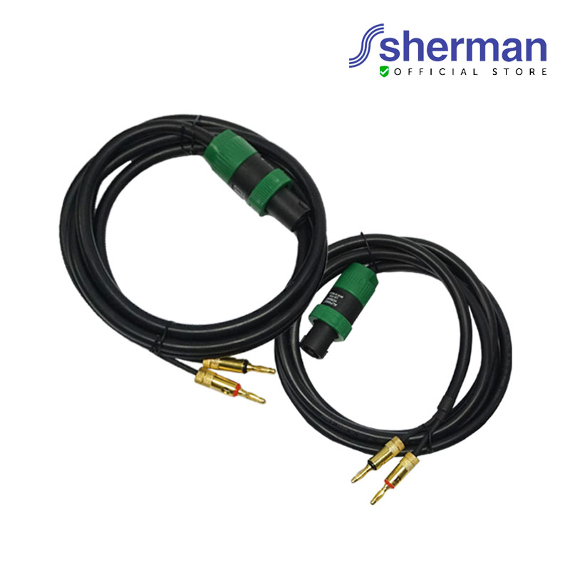 Sherman สายลำโพงกลางแจ้งสำเร็จรูป (Speakon / Banana) รุ่น SD-363 ราคา 499 บาท*ส่งฟรี