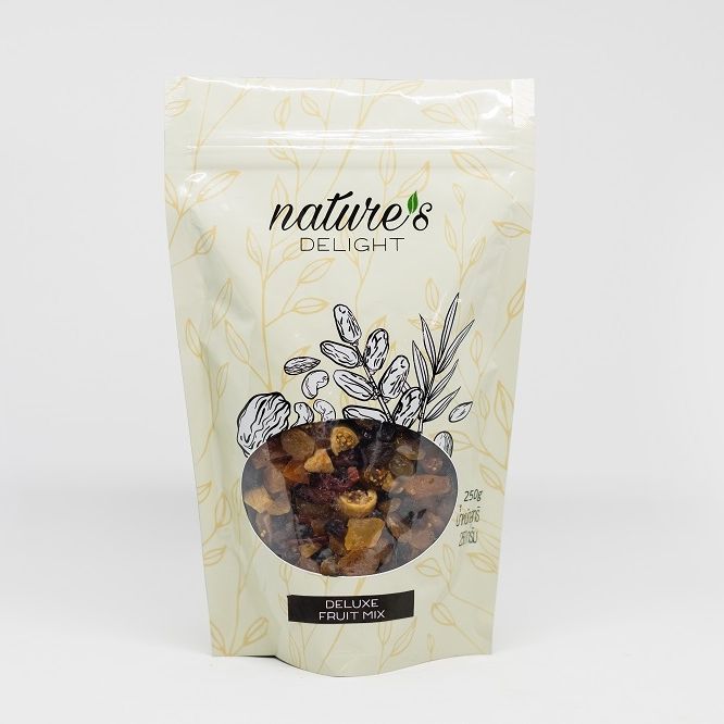 Nature's Delight Ready-To-Go Fruit Mix 250g / Fruit Mix (6 Types of Mixed Fruits) 250 Grams, Nature's Delight Brand ราคา 150 บาท*ส่งฟรี