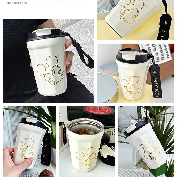 ♥︎ แก้วสแตนเลส 304 แก้วเก็บอุณหภูมิร้อน-เย็น Mickey Mouse