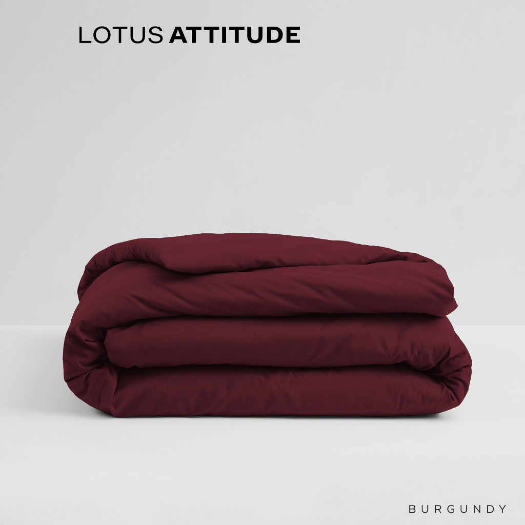 LOTUS ATTITUDE ปลอกผ้านวม รุ่น Basic สัมผัสนุ่มลื่น ความละเอียด 490 เส้นด้าย ส่งฟรี ราคา 1,490 บาท*ส่งฟรี