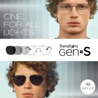Essilor Crizal Sapphire - Transitions Gen-S Iconic Colors เลนส์เปลี่ยนสีเทาดำเมื่อออกแดด พร้อมกันแสงสีฟ้าจากมือถือ