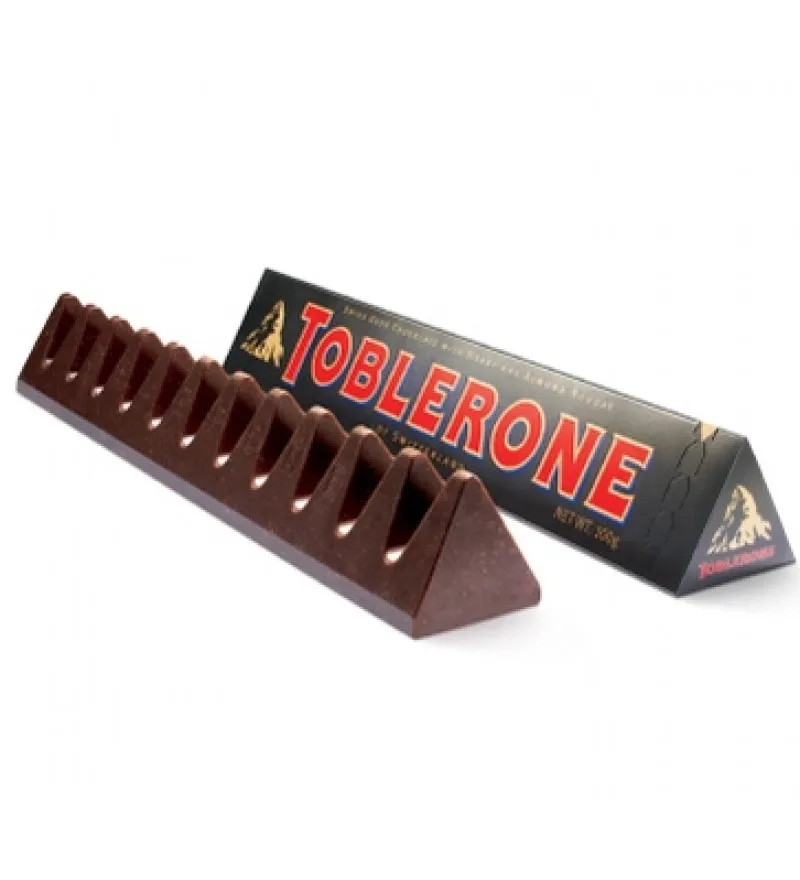 Toblerone ช็อคโกแลตทอปเบอโรน รสดาร์ค ช็อคโกแลต ขนาด 100 กรัม จำนวน 1 แท่ง ขนมนำเข้า