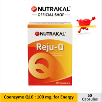 NUTRAKAL Reju-Q 60 Capsules เพิ่มพลังงานให้ทุกอวัยวะในร่างกาย หัวใจแข็งแรง ป้องกันสมองเสื่อม อัลไซเมอร์ ไมเกรน ลดผลข้างเคียงของยา Statin