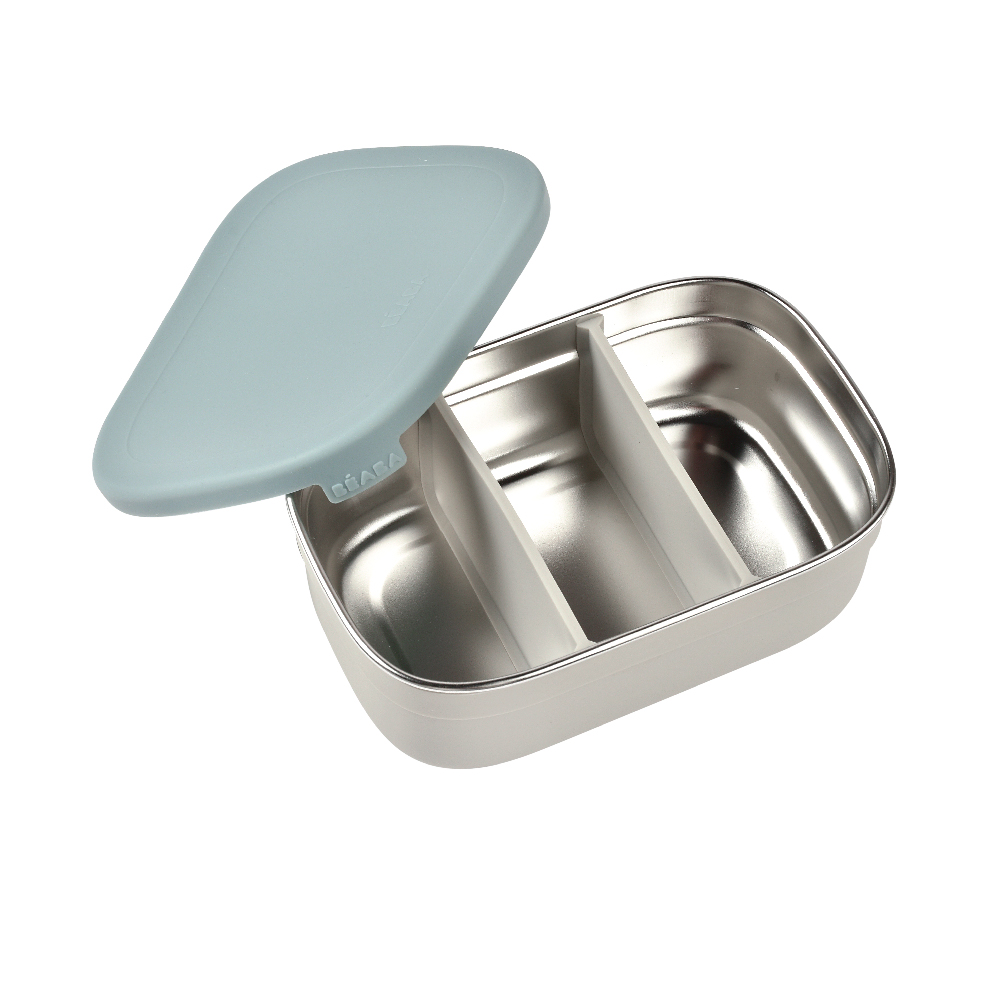 BEABA Stainless Steel Lunch Box - Baltic Blue / Grey ราคา 1,690 บาท*ส่งฟรี