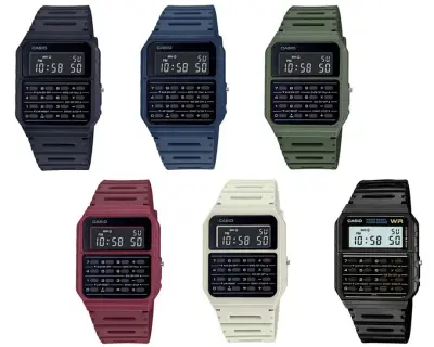 Casio Standard นาฬิกาข้อมือผู้ชาย สายเรซิ่น รุ่น CA-53W-1 - สีดำ