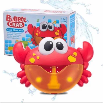 เครื่อง สร้างฟองสบู่ ปูเป่าฟองของเล่นอาบน้ำ ( Automatic Shower Bath Bubble Crab Maker รุ่นใหม่เปิดปากง่ายขึ้น