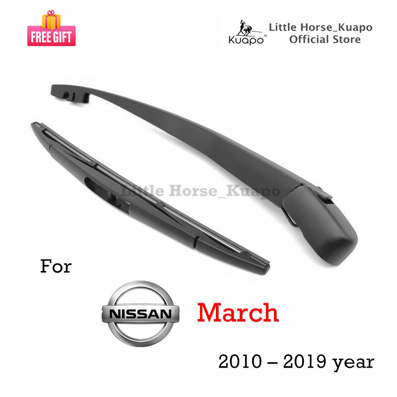 For 2010 - 2019 year Nissan March - Rear Windscreen Wiper Blade with Arm - Nissan March Rear Window Wiper - Nissan March Back Window Wiper - Nissan March Rear Wiper Set - Nissan March Back Wiper Set ราคา 64 บาท*ส่งฟรี