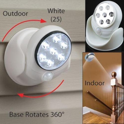 โคมไฟ LED มีเซนเซอร์ตรวจจับความเคลื่อนไหว (สีขาว) (233576) ขายดีสุดๆ สินค้าพร้อมส่ง