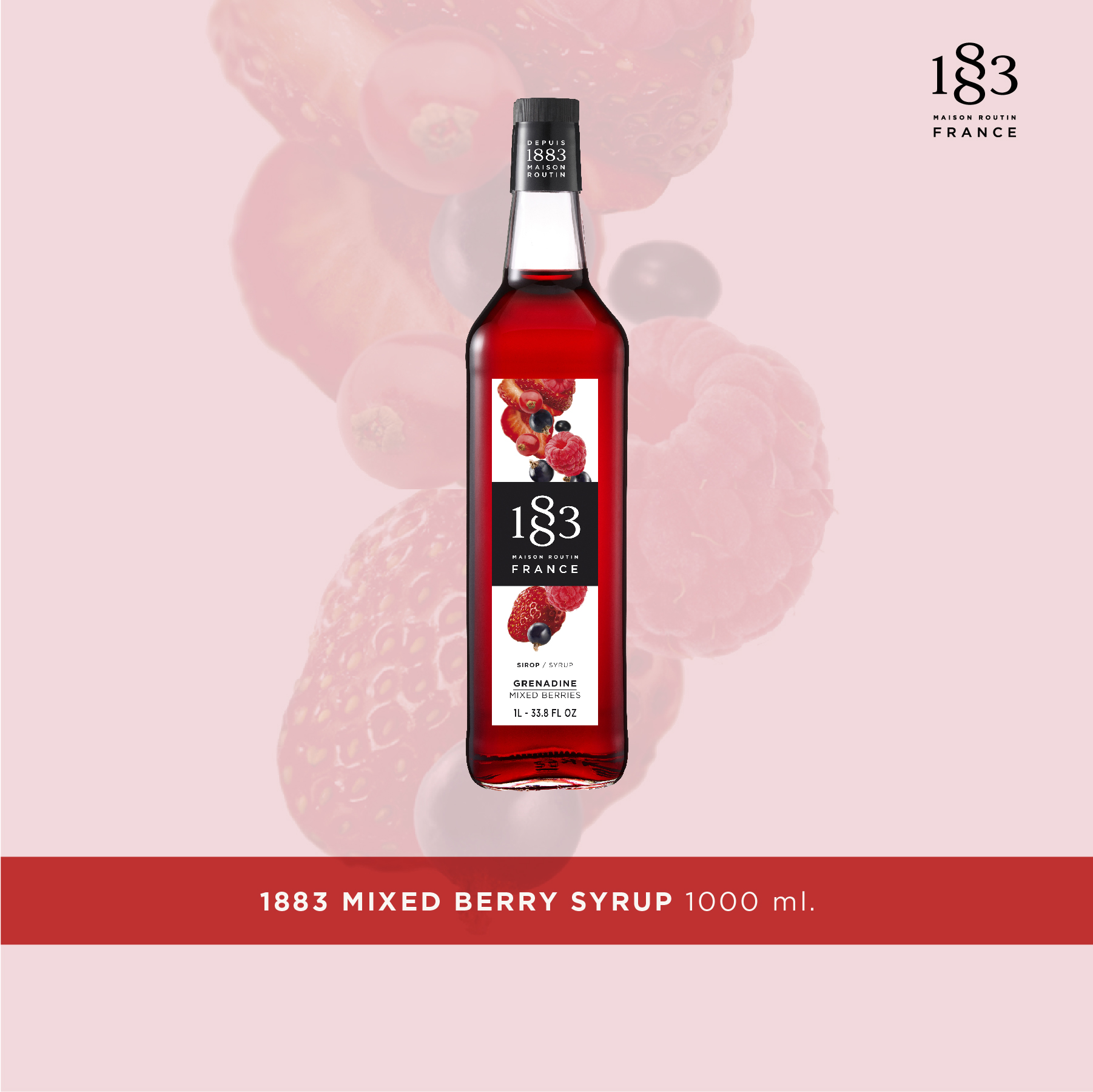 MIXED BERRY SYRUP 1000 ml. (SKU 1899) ราคา 648 บาท*ส่งฟรี