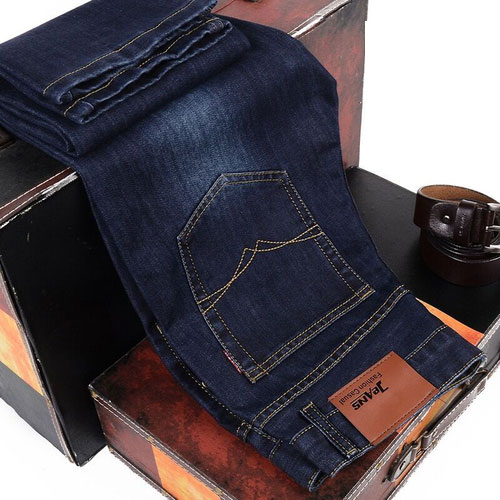 Men Jeans Summer Thin Breathable Soft Mid Straight Regular Men