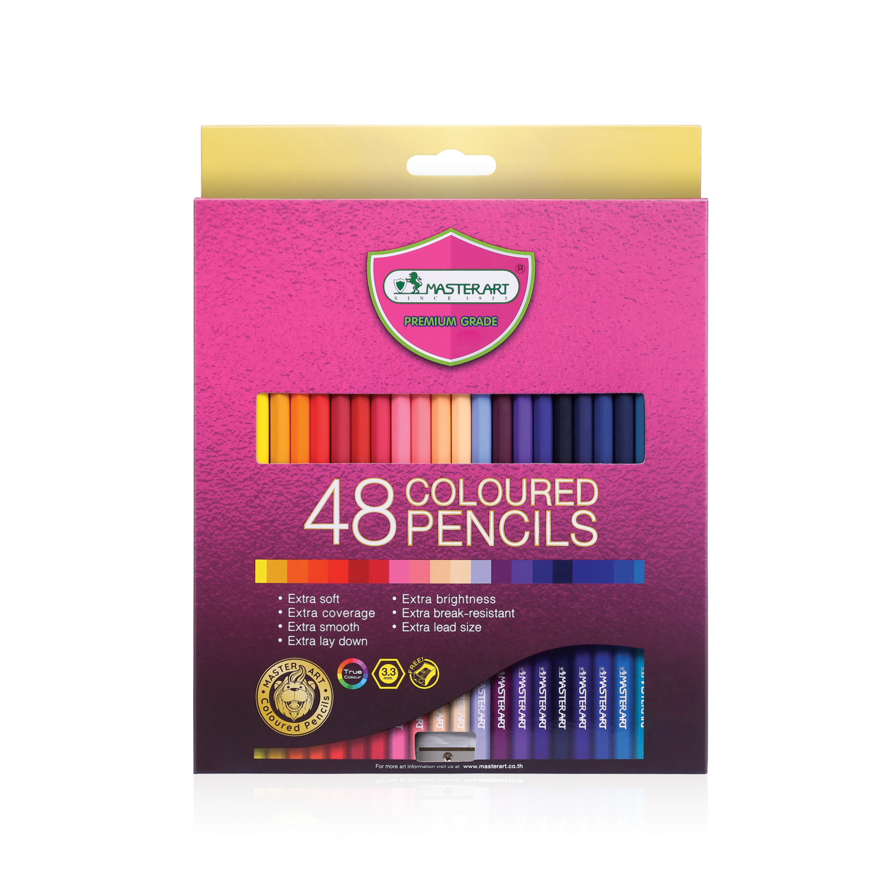 Master Art มาสเตอร์อาร์ต สีไม้ ดินสอสี แท่งยาว 12สี 24สี 36สี 48สี