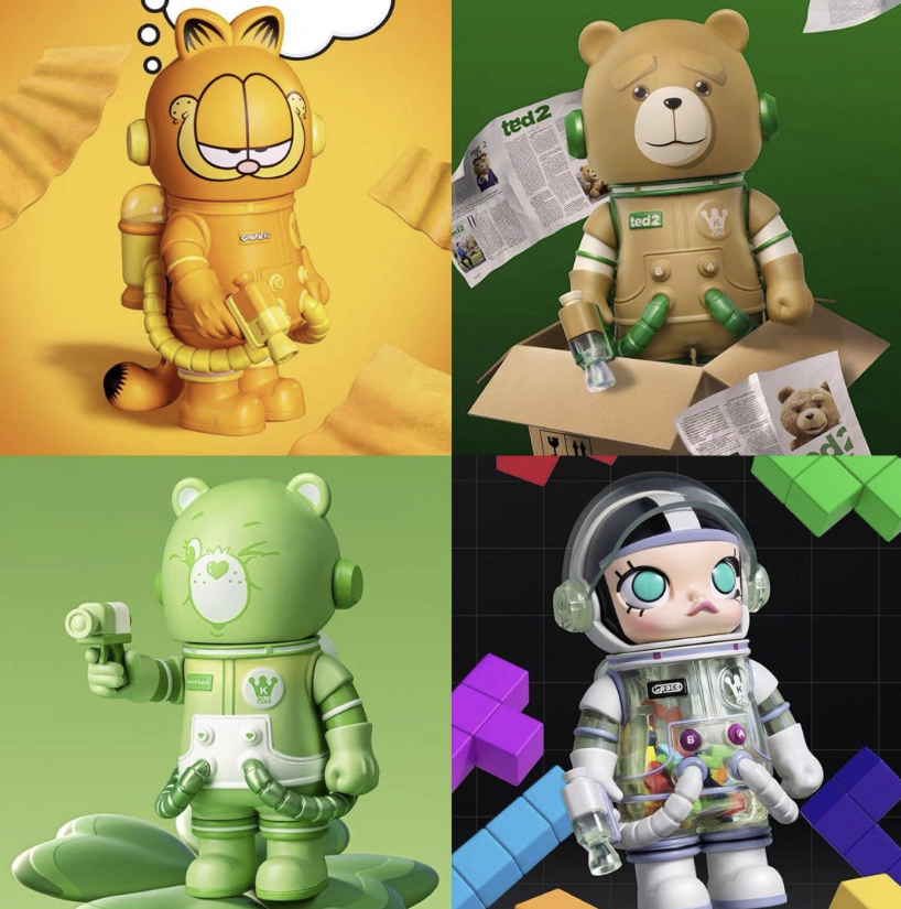 🤣 Ready to Ship (Non-Random) Genuine Licensed Mega Space Molly V.3 Molly Goes to the Universe and Space. 🤣 Popmart ° 100% Molly Art Toy Series ราคา 299 บาท*ส่งฟรี