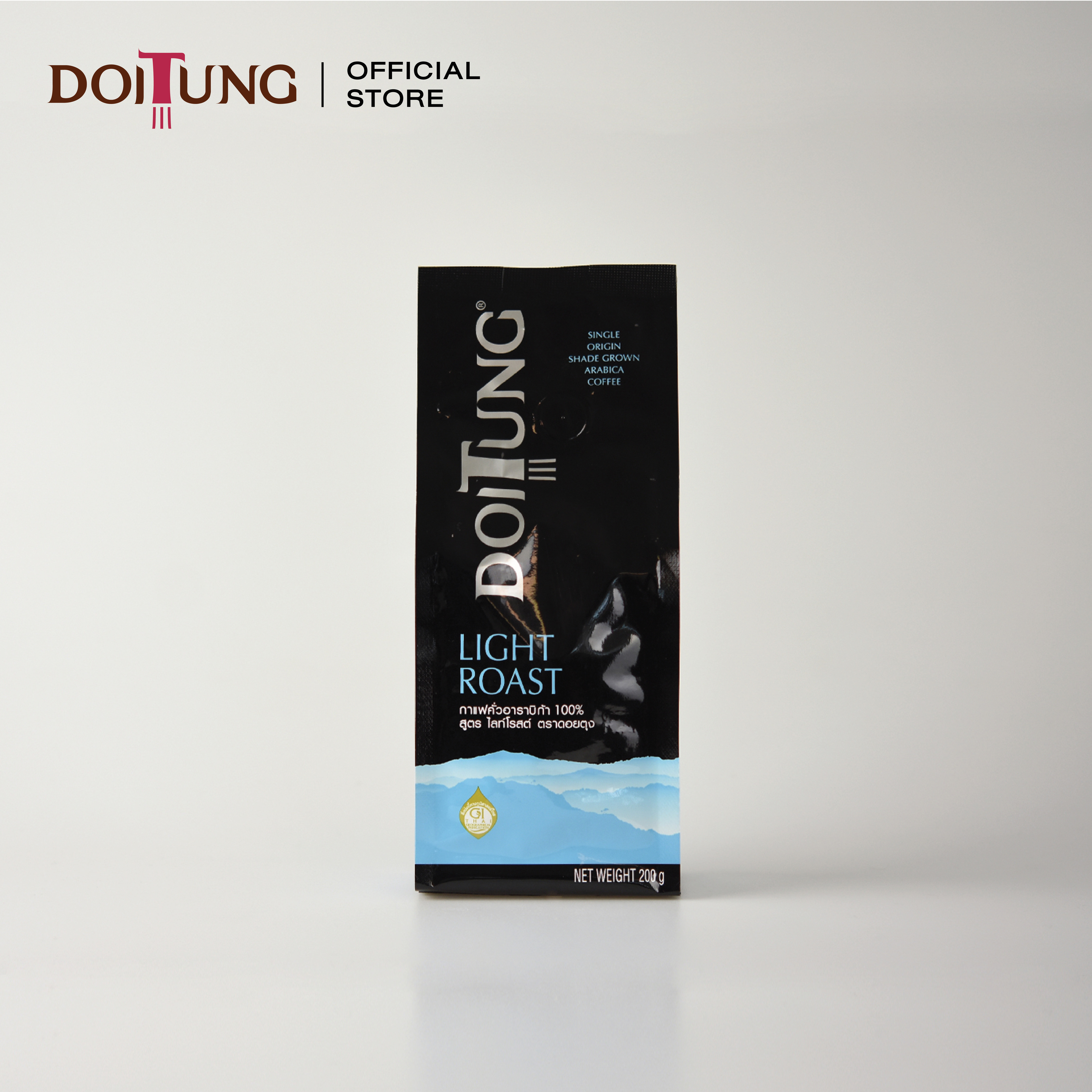 DoiTung Coffee - Light Roast (200 g.) กาแฟ คั่ว บด สูตร ไลท์ โรสต์ ดอยตุง