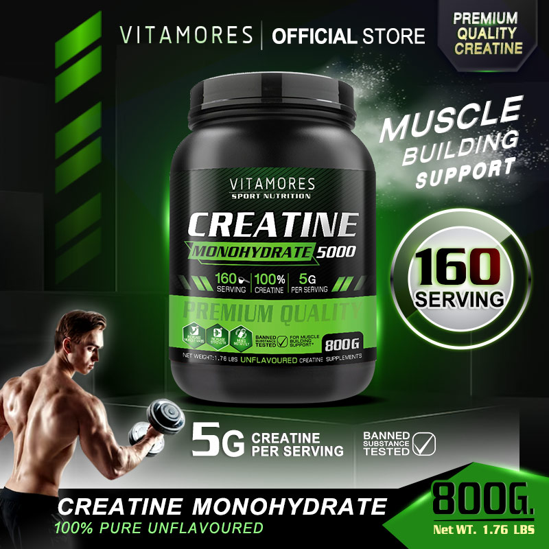 🚛จัดส่งฟรี🔥Vitamores Creatine ครีเอทีน ไวต้ามอร์ส เสริมสร้างรูปร่าง เพิ่มมวลกล้ามเนื้อ พลังงานสูงเหมาะแก่การออกกำลังกาย ราคา 1,159 บาท*ส่งฟรี