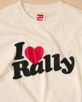 I Love Rally Tee - เสื้อยืดทรงวินเทจลายโลโก้
