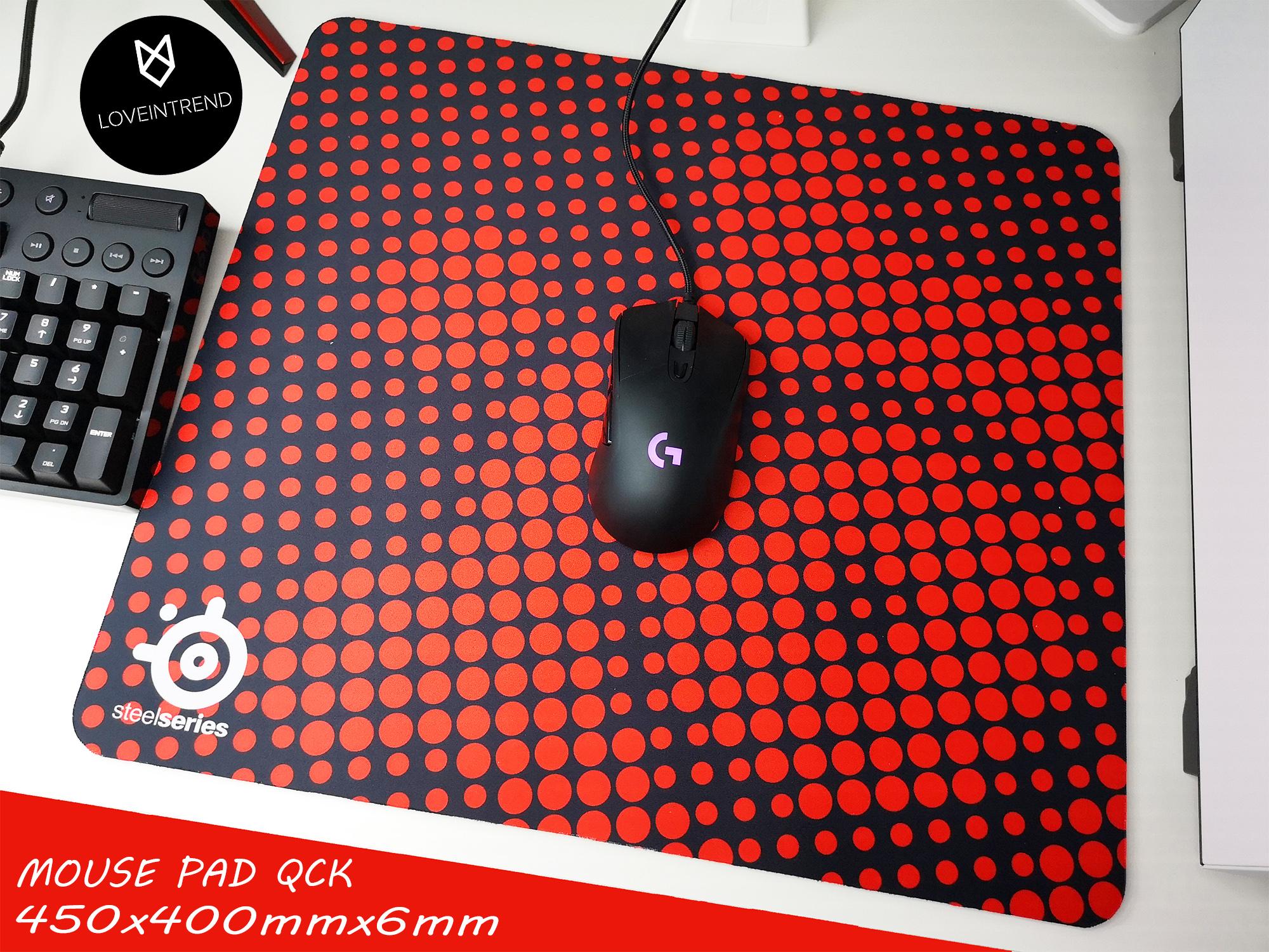 แผ่นรองเมาส์+คีย์บอร์ด ลาย Steelseries QCK XXL