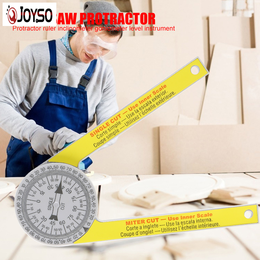 JOYSO Miter Saw ใบมีดหน้าปัดแกะสลัก Scale Angle Strong เครื่องมือแบบพกพาสำหรับกลางแจ้ง