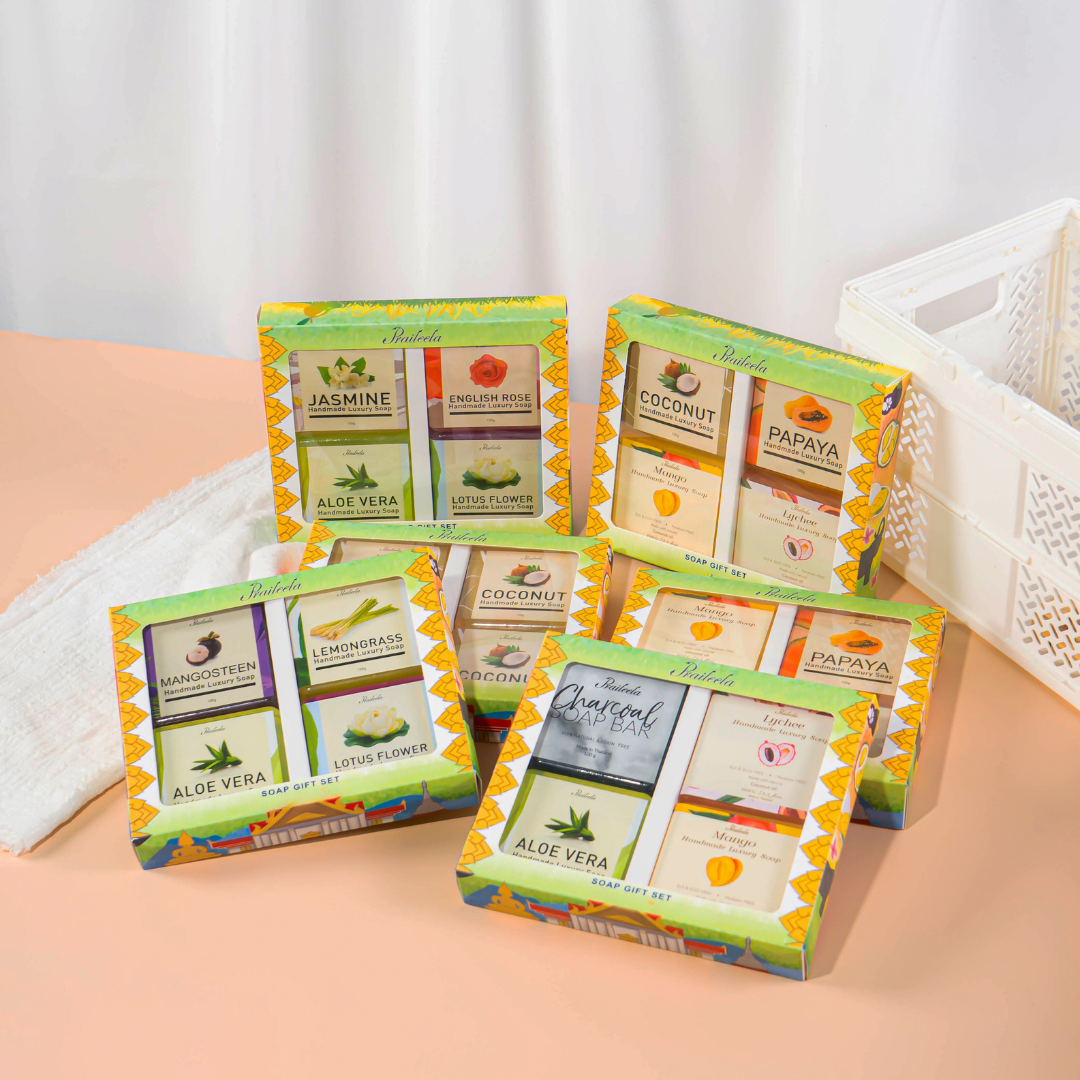 PRAILEELA Soap Gift Set (Clean the body add moisture to the skin) ราคา 499 บาท*ส่งฟรี