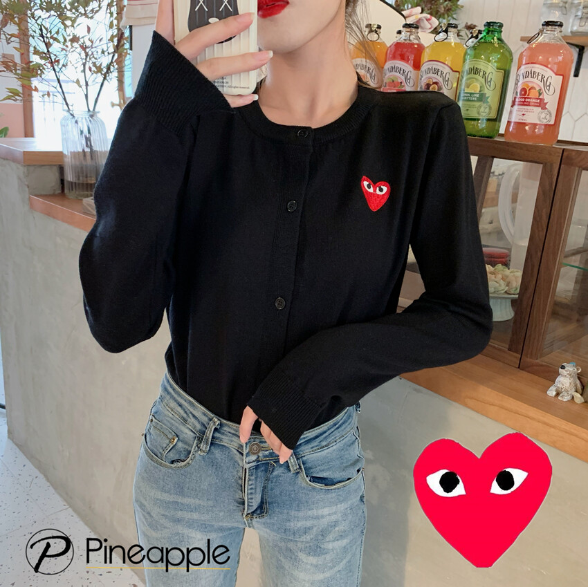 เสื้อแฟชั่นหญิงเสื้อสเวตเตอร์เสื้อคลุมแขนยาวเสื้อไหมพรมแขนยาว Peach heart long sleeve sweater 1852