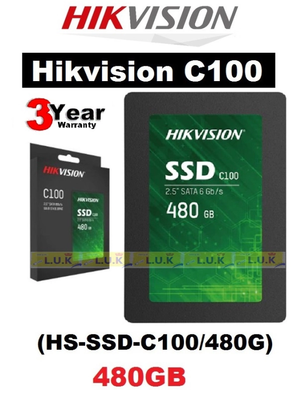 ราคาและรีวิว480GB SSD (เอสเอสดี) Hikvision HS-SSD-C100/480G Internal 2.5" SATA III 6 Gb/s Read 550MB/s Write 502MB/s - รับประกัน3 ปี