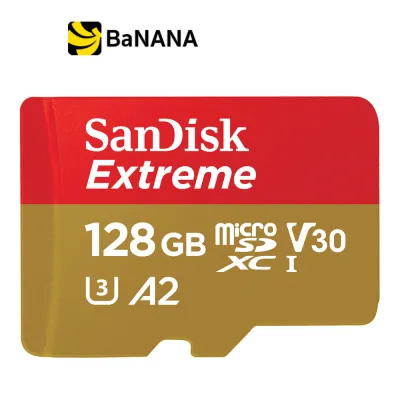 [เมมโมรี่การ์ด] SanDisk Micro SDXC Extreme 128GB 160MB/s R 90MB/s W Red Gold by Banana IT