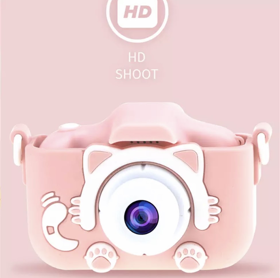 กล้องสำรับเด็ก Kids Mini Digital Camera Full HD 1080P Portable Digital Video Toys Baby Digital Photo Camera with Cartoon Protective Cover The Best Gift For Children