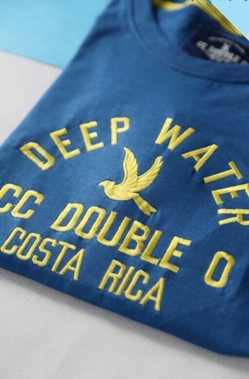 CC DOUBLE O เสื้อยืดงานปัก Cotton100% (Newyork-DEEP)