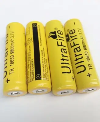ถ่านชาร์จ UltraFire 18650 9800mAh 3.7v 4 ก้อน