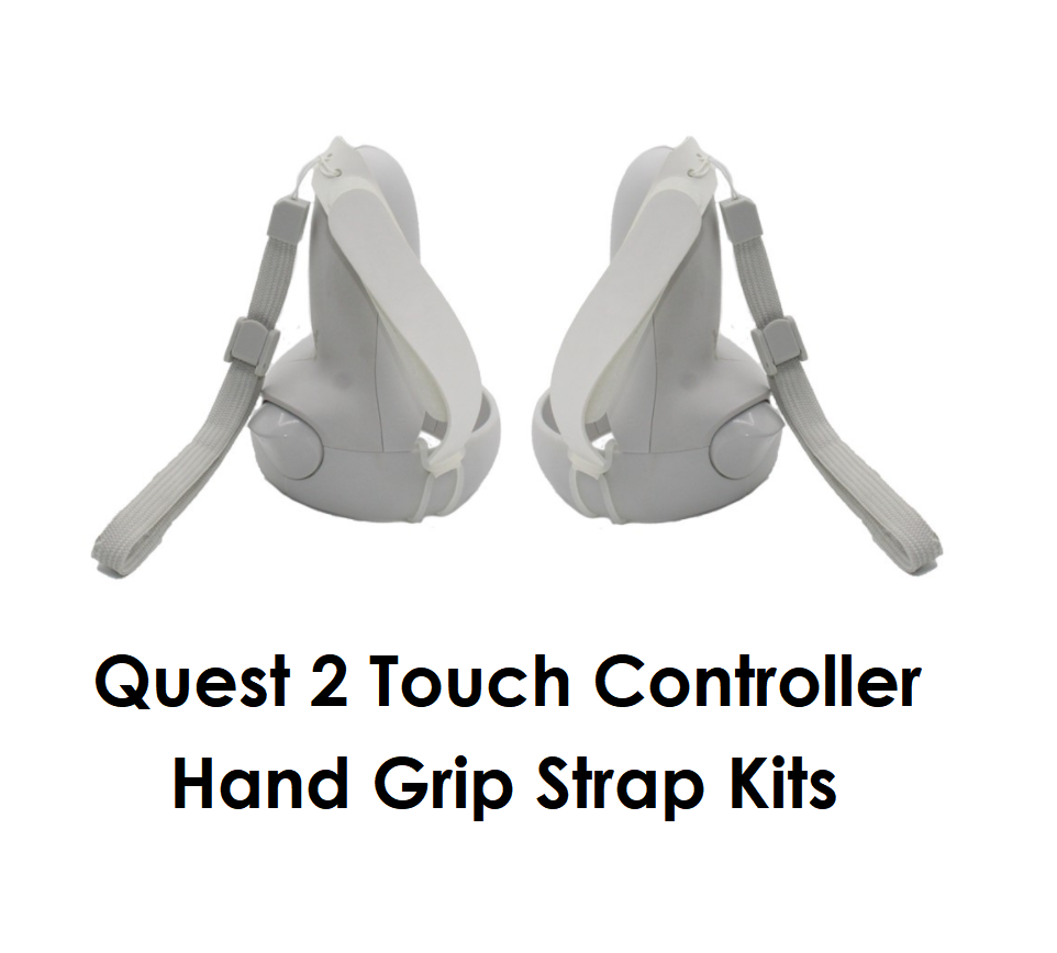 Quest 2 Accessories — Touch Controller Hand Grip Straps Kit for Oculus Quest 2